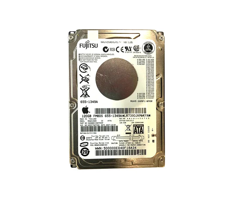 Apple 655-1349A 120GB 5400RPM SATA 1.5Gb/S 8MB Cache 2.5-Inch Hard Drive Apple Part Number: 655-1349A