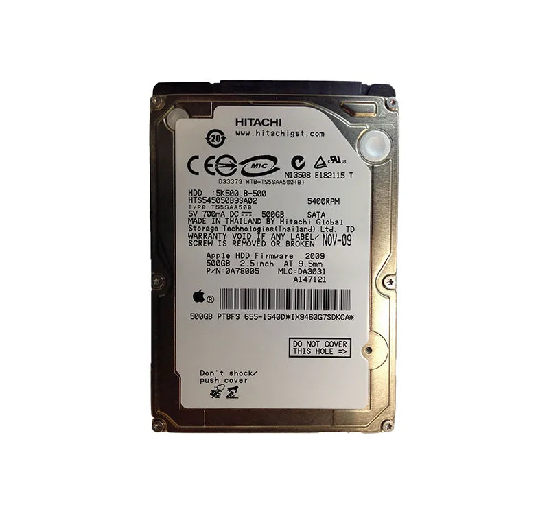 Apple 655-1540D 500GB 5400RPM SATA 1.5Gb/S 8MB Cache 2.5-Inch Hard Drive Apple Part Number: 655-1540D