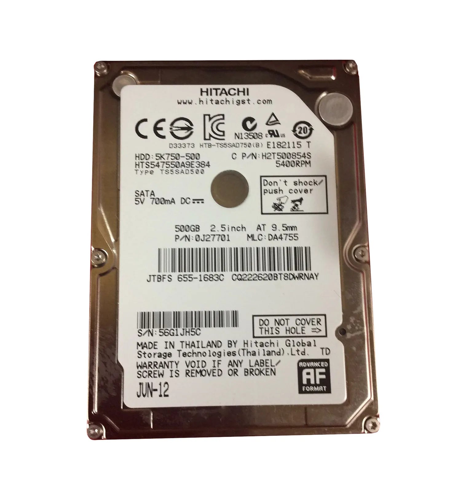 Apple 655-1683C 500GB 5400RPM SATA 1.5Gb/S 8MB Cache 2.5-Inch Hard Drive Apple Part Number: 655-1683C