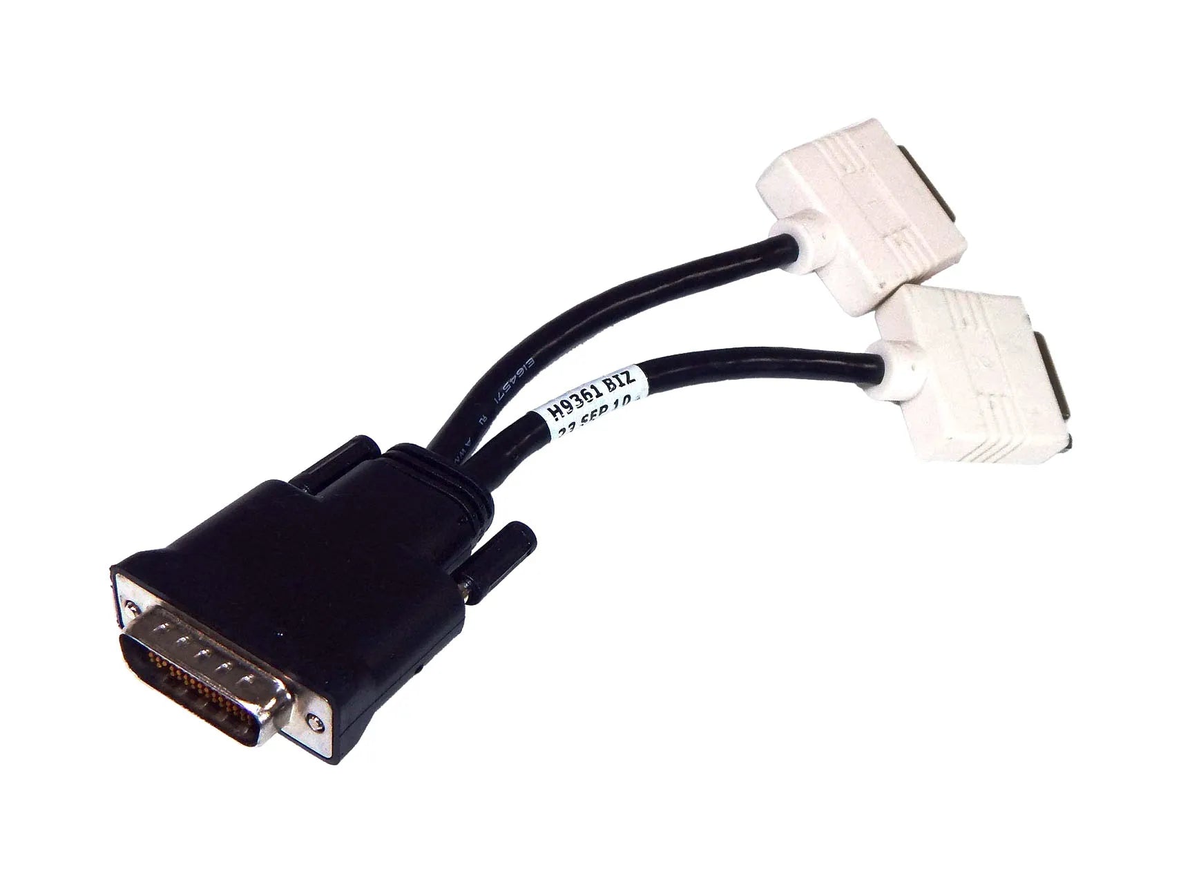 Dell H9361 DMS-59 Male To Dual DVI Female Adapter Splitter Cable Dell Part Number: H9361
