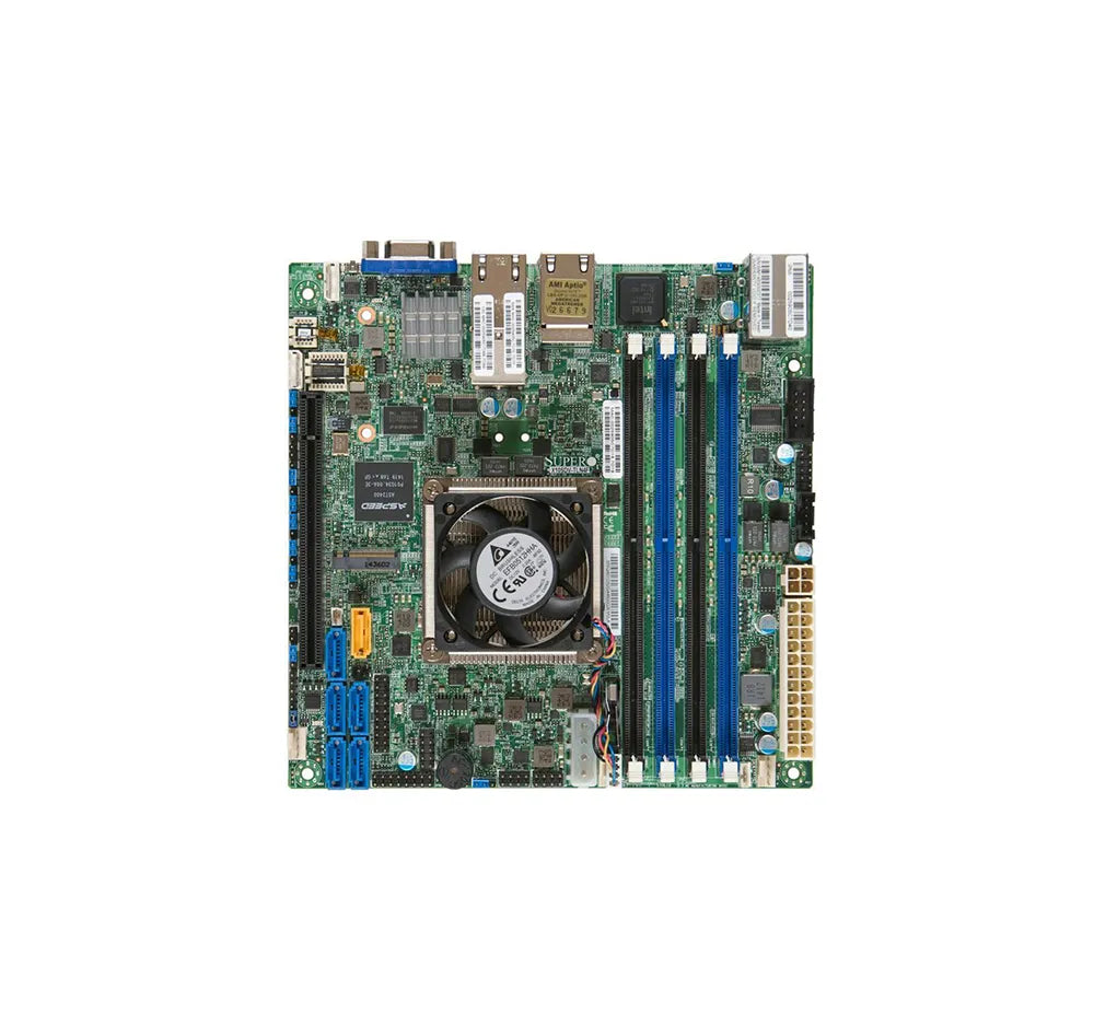 Supermicro MBD-X10SDV-16C-TLN4F X10SDV-16C-TLN4F Socket FCBGA1667 System On Chip Chipset Mini-ITX System Board (Motherboard) Supermicro Part Number: MBD-X10SDV-16C-TLN4F