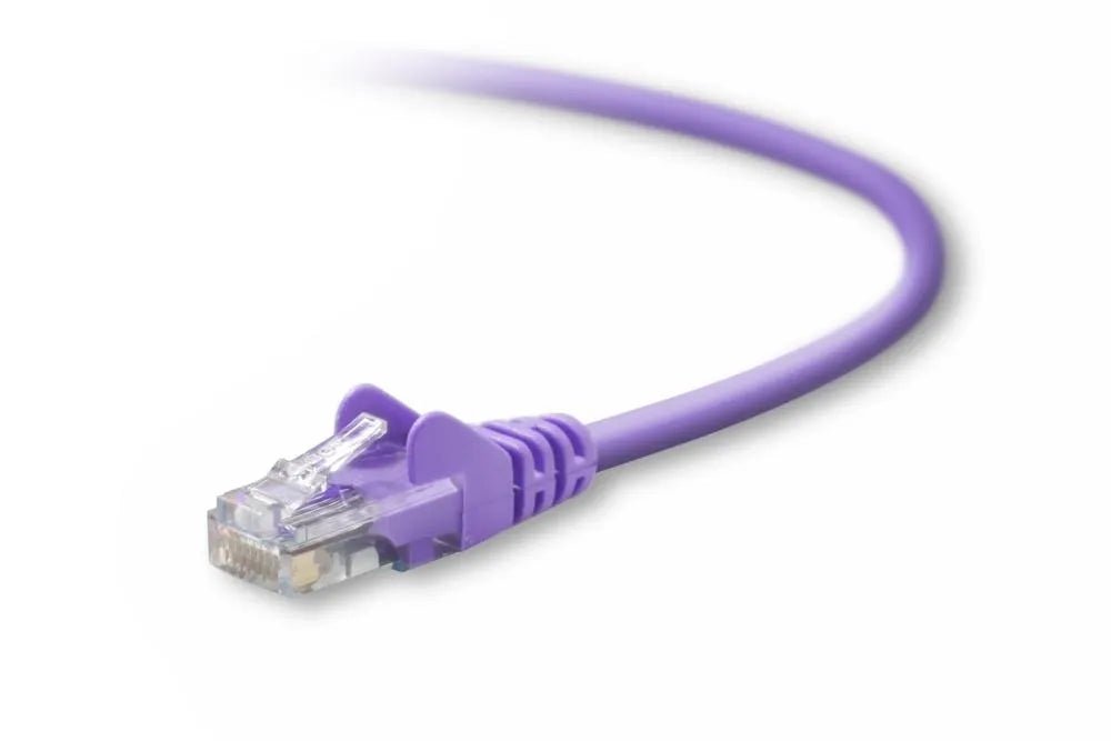 Belkin A3L791 - 20 - PUR - S 20ft Cat5e RJ45 Network Patch Cable (Purple) - G5 Network GroupNetwork Cables