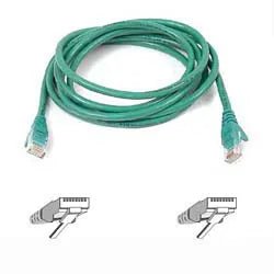 Belkin A3L791B01M - GRNS 1M Cat5e UTP Snagless Network Patch Cable (Green) - G5 Network GroupNetwork Cables