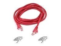 Belkin A3L791B03M - RED 3M Cat5e RJ45 Network Patch Cable (Red) - G5 Network GroupNetwork Cables
