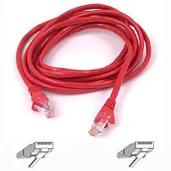 Belkin A3L791B50CM - RDS 1.7ft CAT5e RJ45 Snagless Molded Network Patch Cable (Red) - G5 Network GroupNetwork Cables