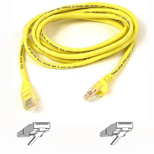 Belkin A3L791B50CM - YLW 50CM Cat5e RJ45 Network Patch Cable (Yellow) - G5 Network GroupNetwork Cables