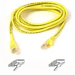 Belkin A3L980 - 14 - YLW - S 14ft Cat6 RJ45 Snagless Network Patch Cable (Yellow) - G5 Network GroupNetwork Cables
