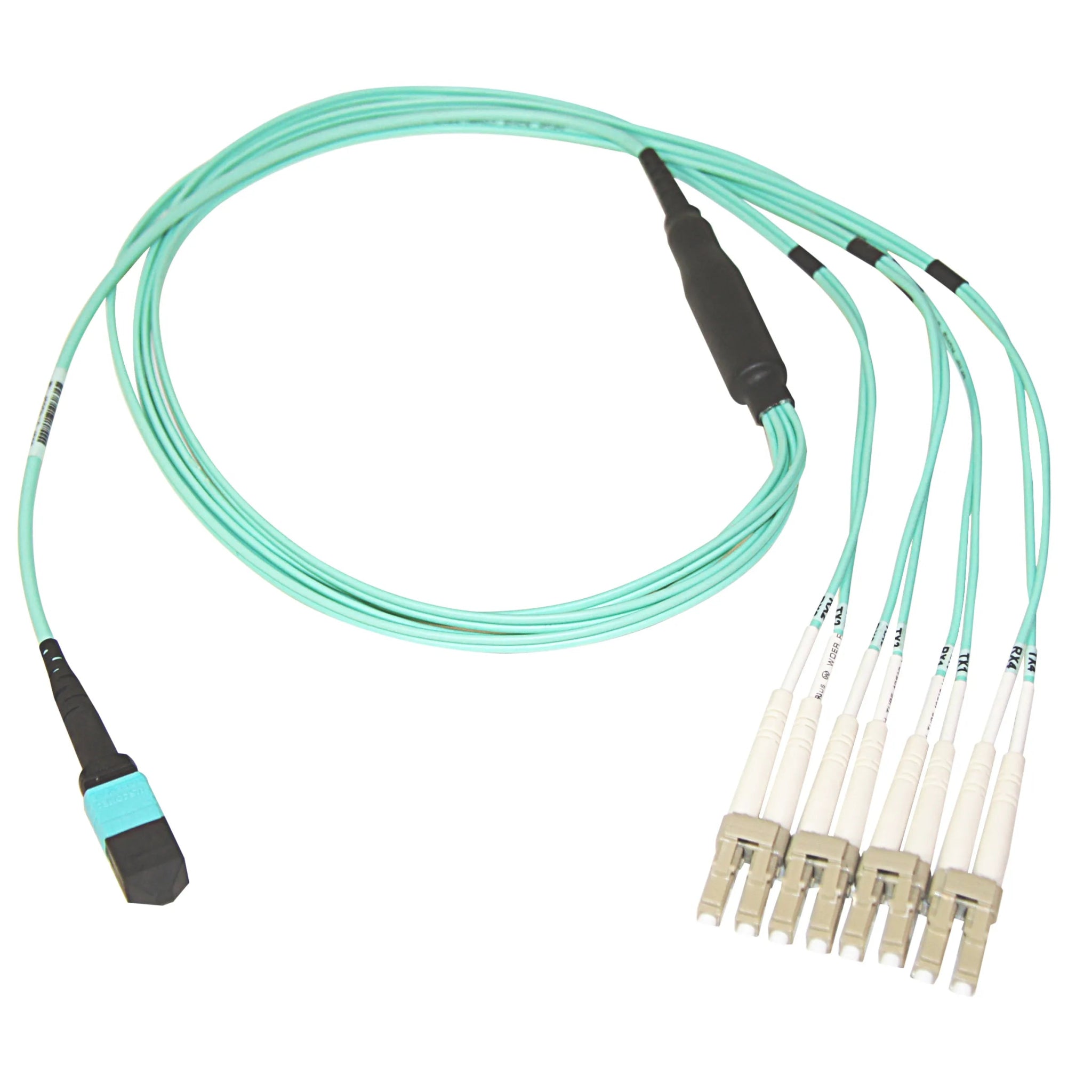 Belkin F2CF005 - 1M Mtp To Lc Fiber Optic Cable Mtp/4x Lc 50/125 Om3 Plenum 1 Meter - G5 Network GroupNetwork Cables