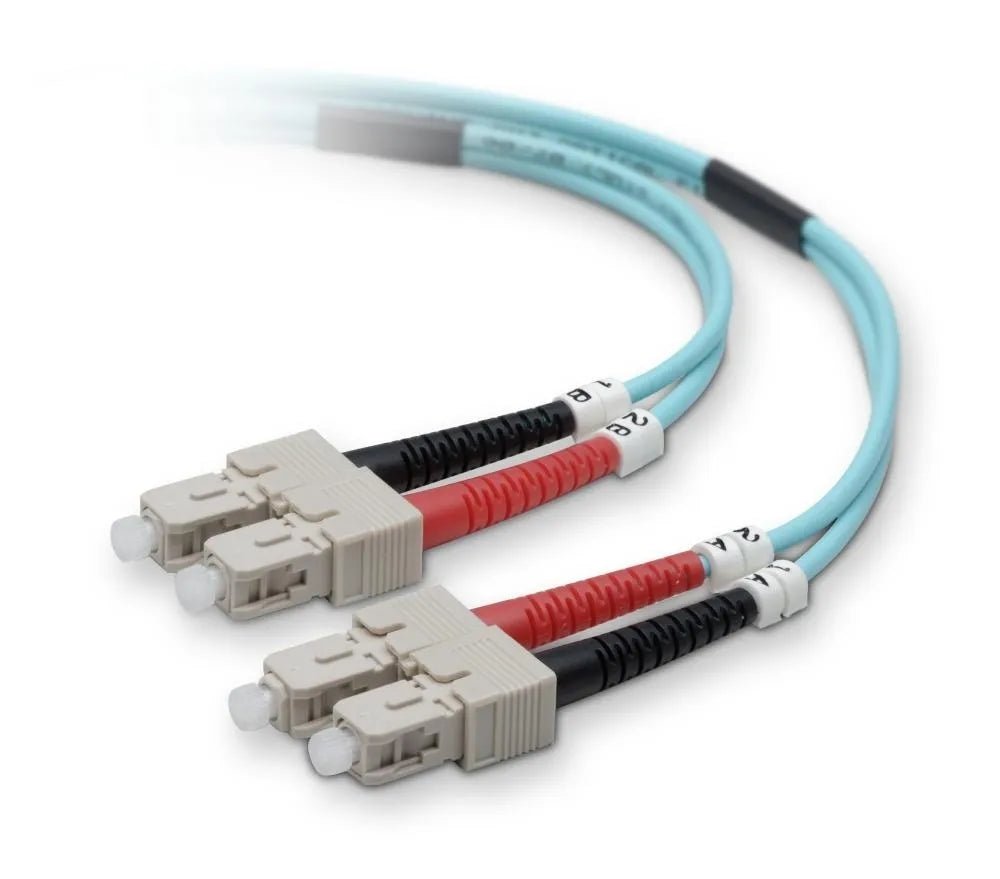 Belkin F2F40277 - 03M - G 10 Gig Aqua Patch Cable SC Multimode (Male) SC Multimode (Male) 10ft Fiber Optic 50 / 125 Aqua - G5 Network GroupNetwork Cables