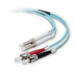 Belkin F2F402L0 - 01M - G 10 Gig Aqua Patch Cable LC Multimode (Male) ST Multimode (Male) 3.3ft Fiber Optic 50 / 125 Aqua - G5 Network GroupNetwork Cables