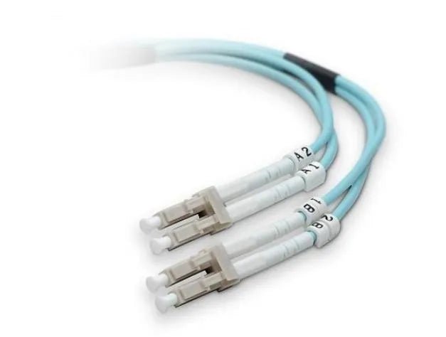 Belkin F2F402LL - 10M - G 10 Gig Aqua Patch Cable LC Multimode (Male) LC Multimode (Male) 33ft Fiber Optic 50 / 125 Aqua - G5 Network GroupNetwork Cables