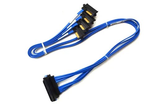 Dell NJ056 Serial ATA SATA SAS X4 - 4 Cable Assembly For PowerEdge 1900 Dell Part Number: NJ056 - G5 Network GroupStorage & Data Transfer Cables