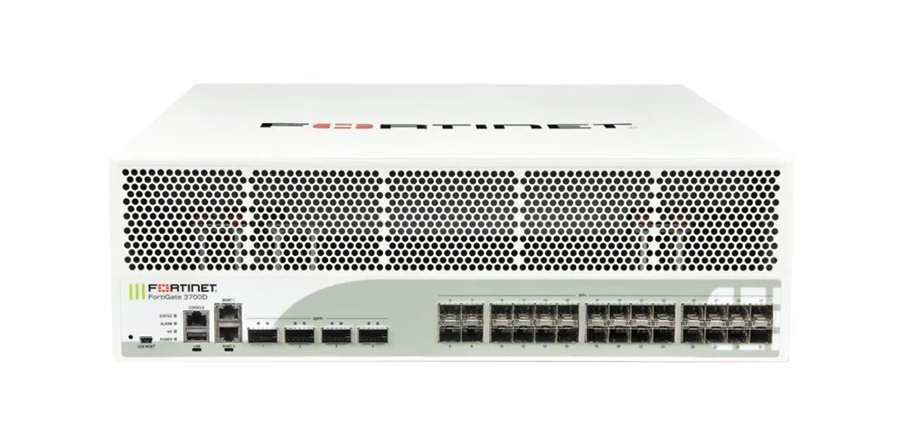 Fortinet FG - 3700D - NEBS 2 X GE RJ - 45 4 X 40GE QSFP+ 28 X 10GE SFP+ 960GB Storage Dual AC Power Supplies Fortinet Part Number: FG - 3700D - NEBS - G5 Network GroupNetwork Security & Firewall Devices