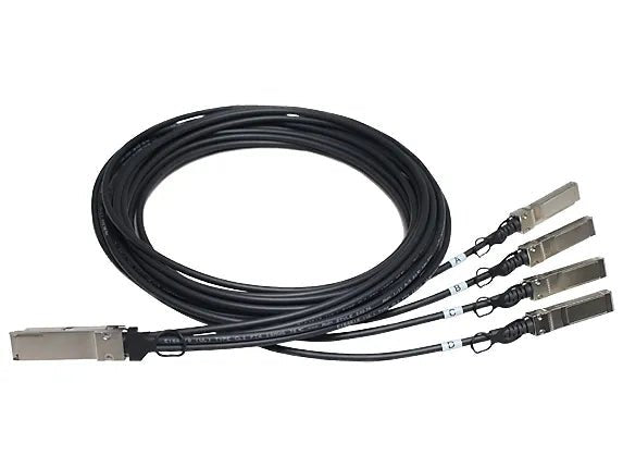 HPE JG331AR FlexNetwork X240 5 - Meter QSFP+ To 4 X SFP+ Connectors Direct Attach Copper Splitter Cable - G5 Network GroupNetwork Cables