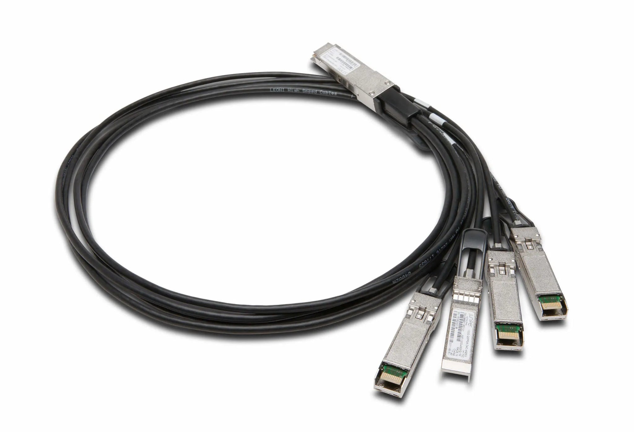 Juniper JNP - 100G - 4X25G - 3M QSFP28 To SFP28, 4x25GE Direct Attach Copper Breakout Cable, 3 Meters, Standard Temperature (0 Through 70 Degree C), 0.015W, 28 Awg - G5 Network GroupNetwork Cables